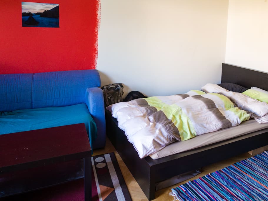 bed and couch
