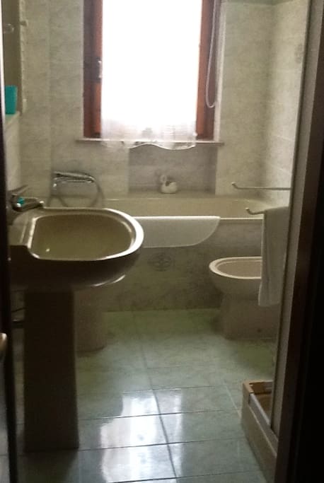 Bagno principale con vasca e doccia