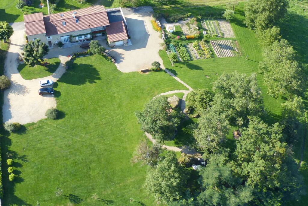 Maison vue du ciel