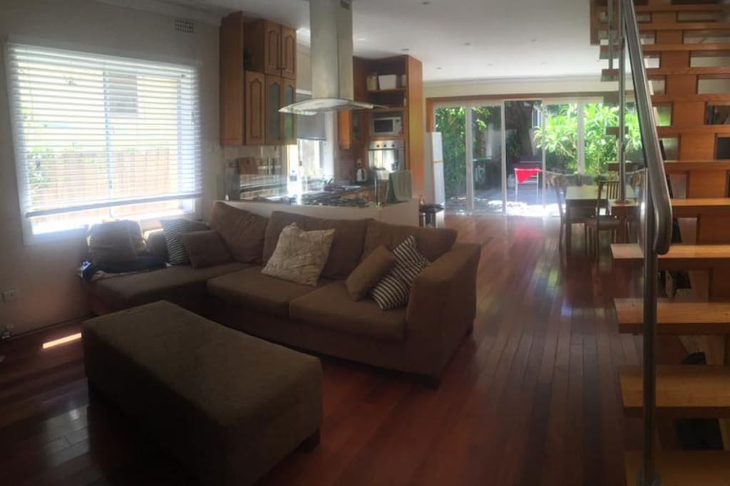 Big, open floor plan, 2 fridges, fully stocked kitchen for all of your cooking needs!