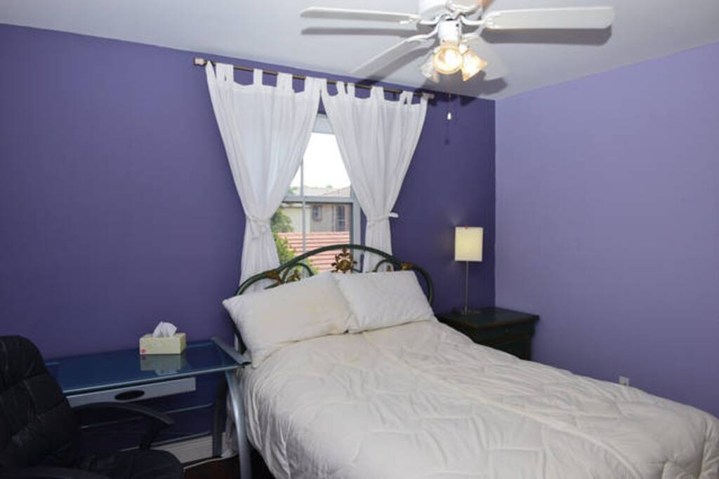 Your private bedroom, fully furnished