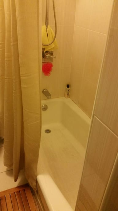 Shower and tub