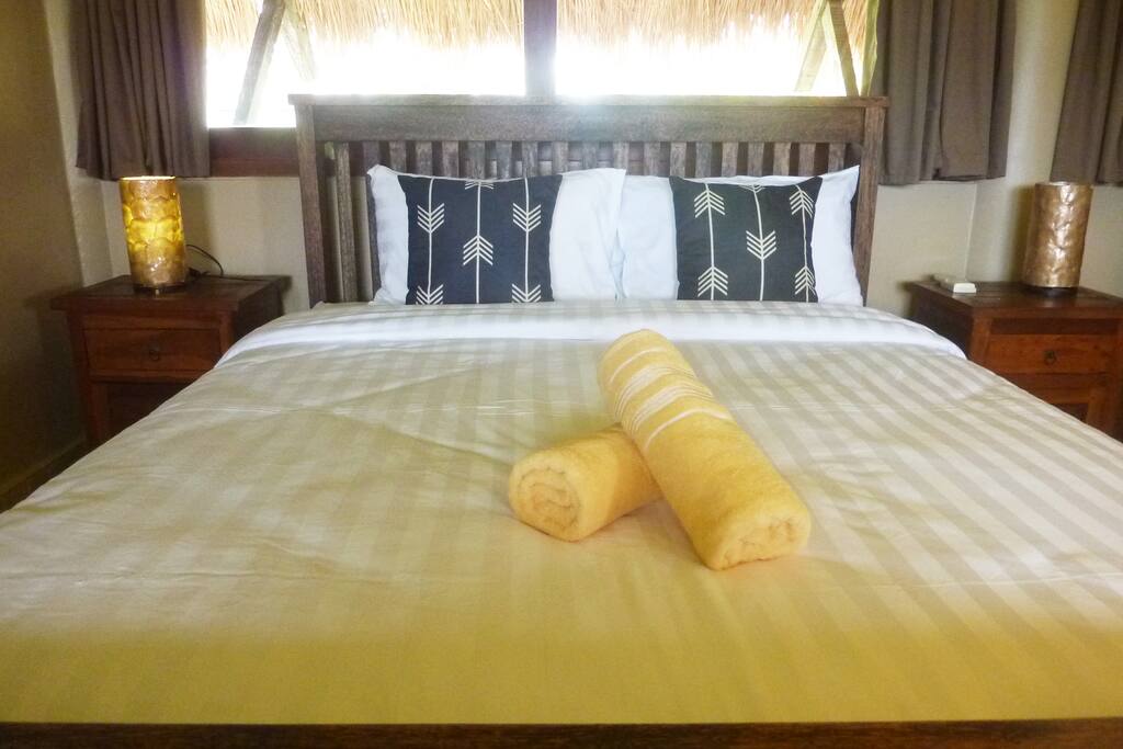 Comfortable Queen size bed.