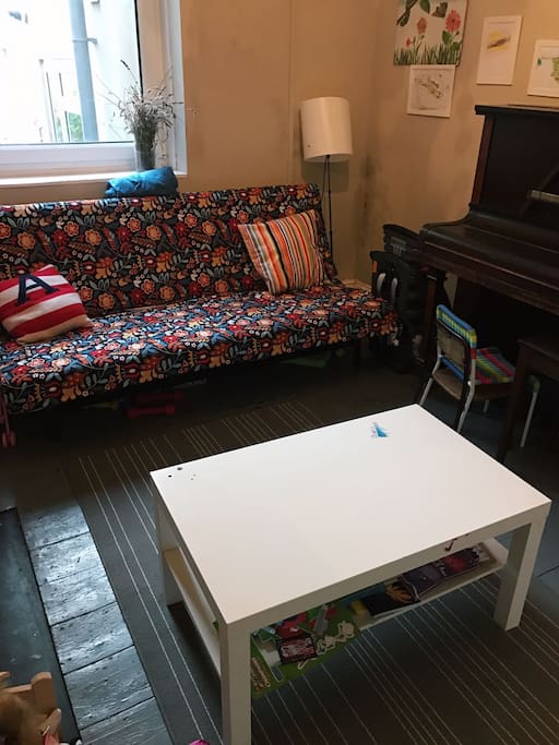 Playroom with sofa bed