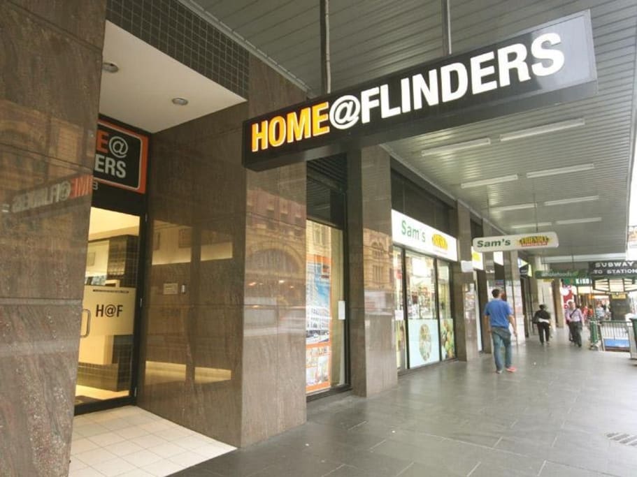 the building entrance