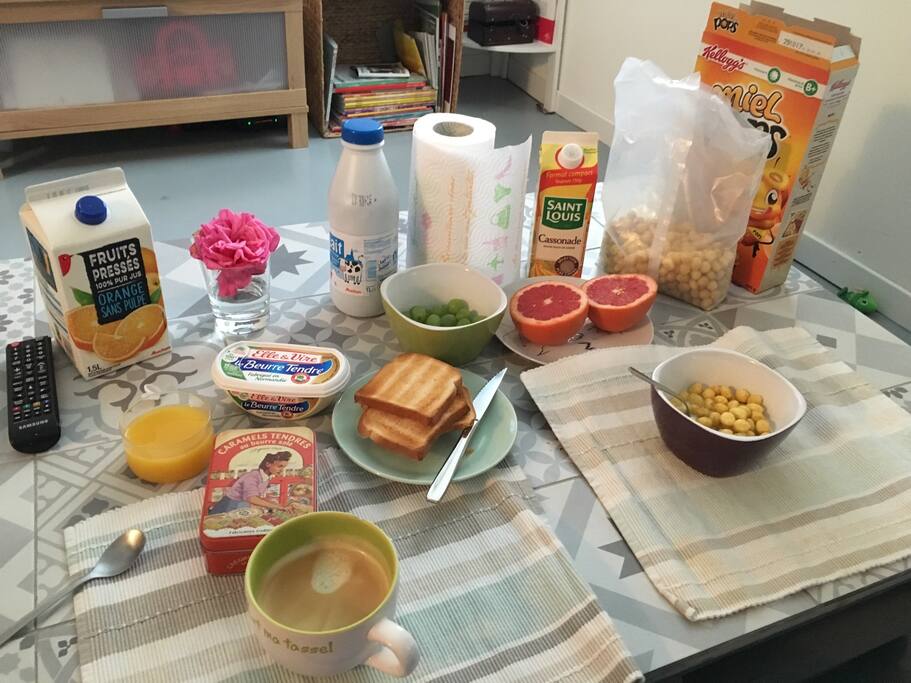 Petit déjeuner sur demande
