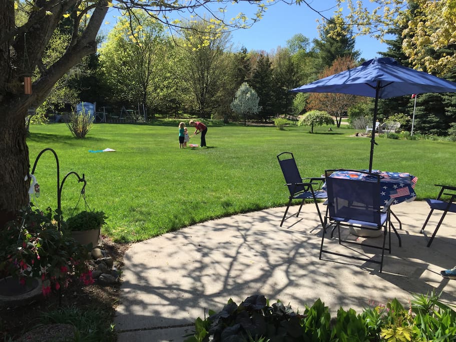 What else is a back yard for but to enjoy it.