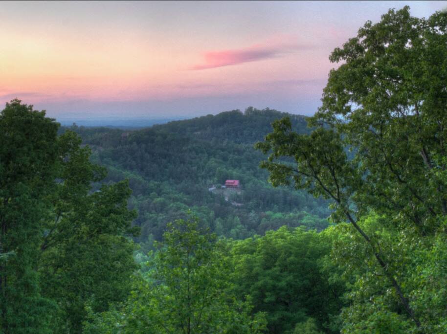 Sunset off the balcony