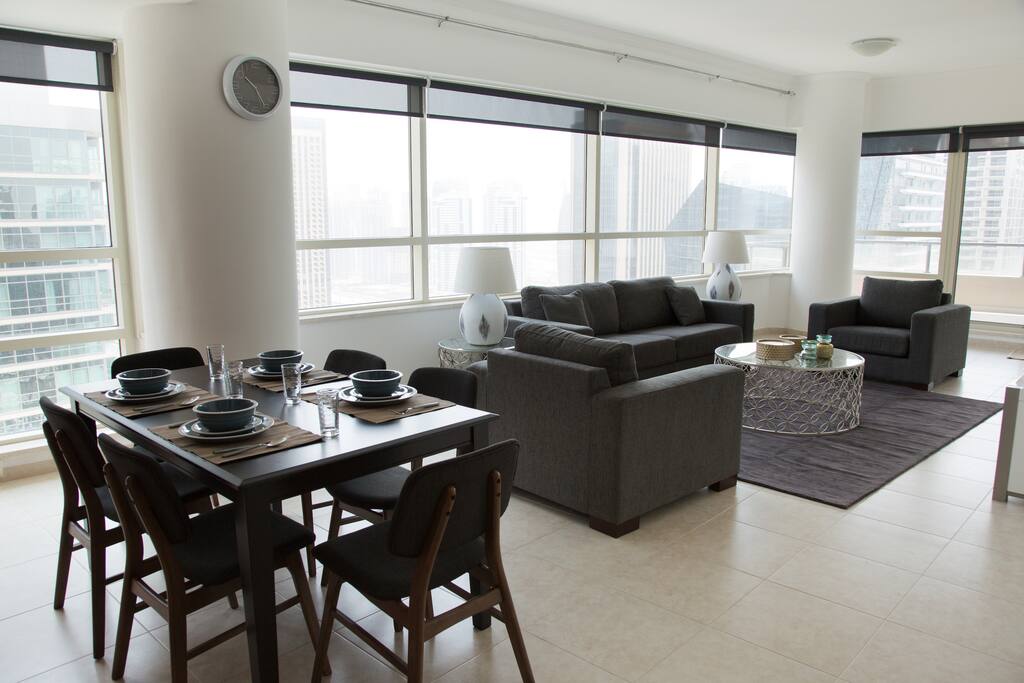 Lovely spacious dining and living room