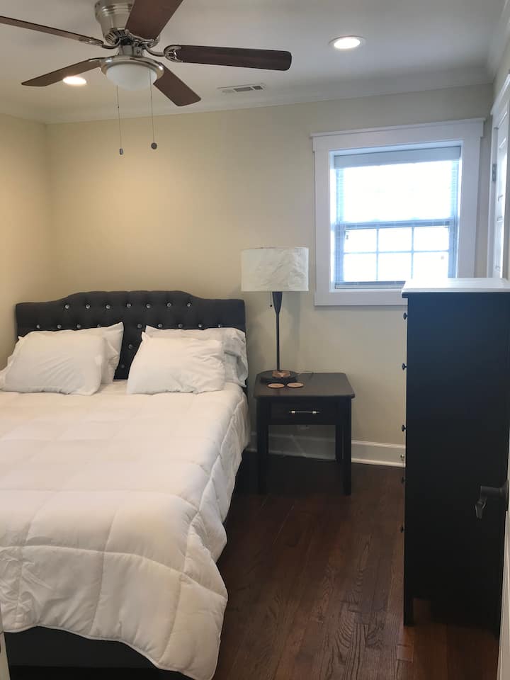 Bedroom #2 also has its own closet & 42" Flatscreen Smart TV with Roku