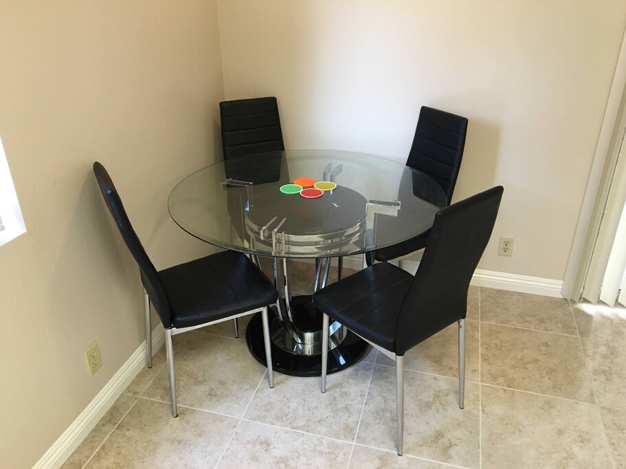 Table for breakfast/lunch/dinner.