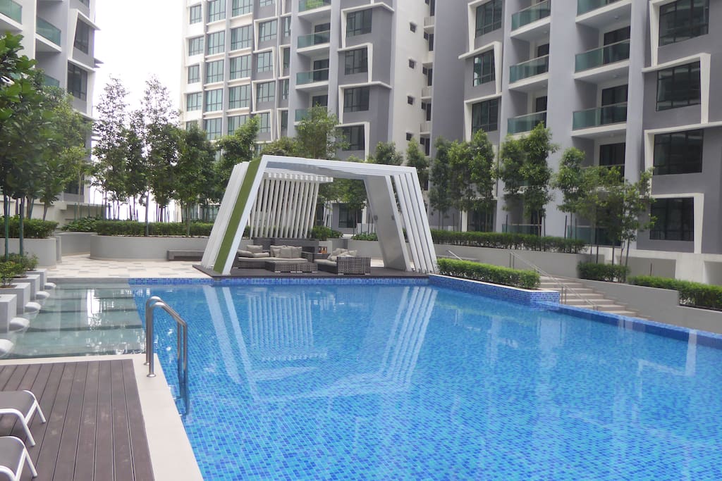 very large safe swimming pool