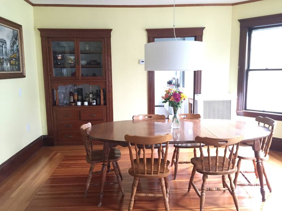 The dining room