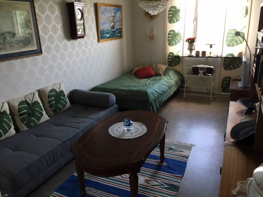 Bedroom and sofabed