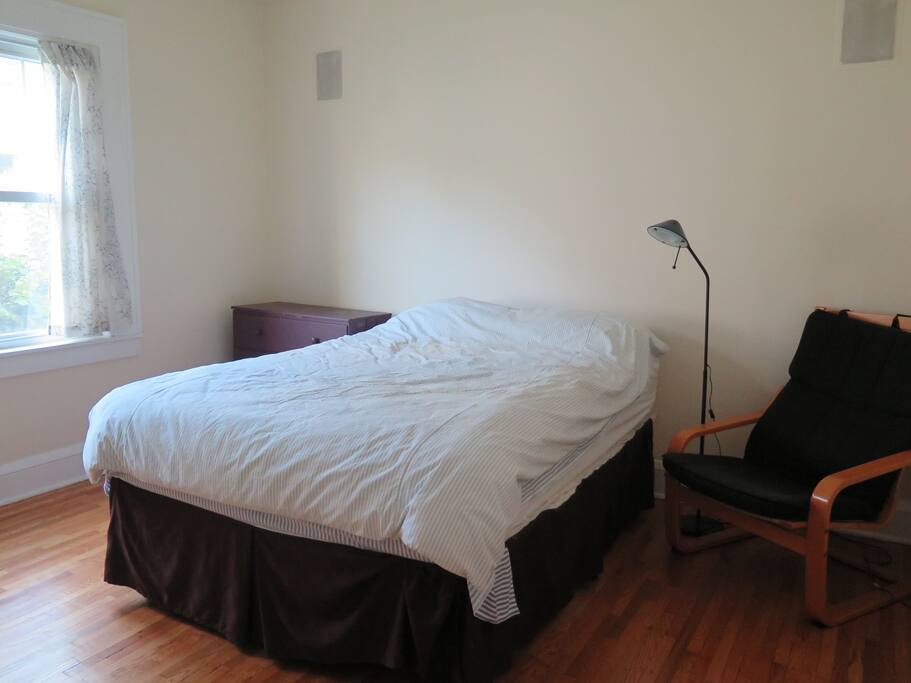 Bedroom with large closet