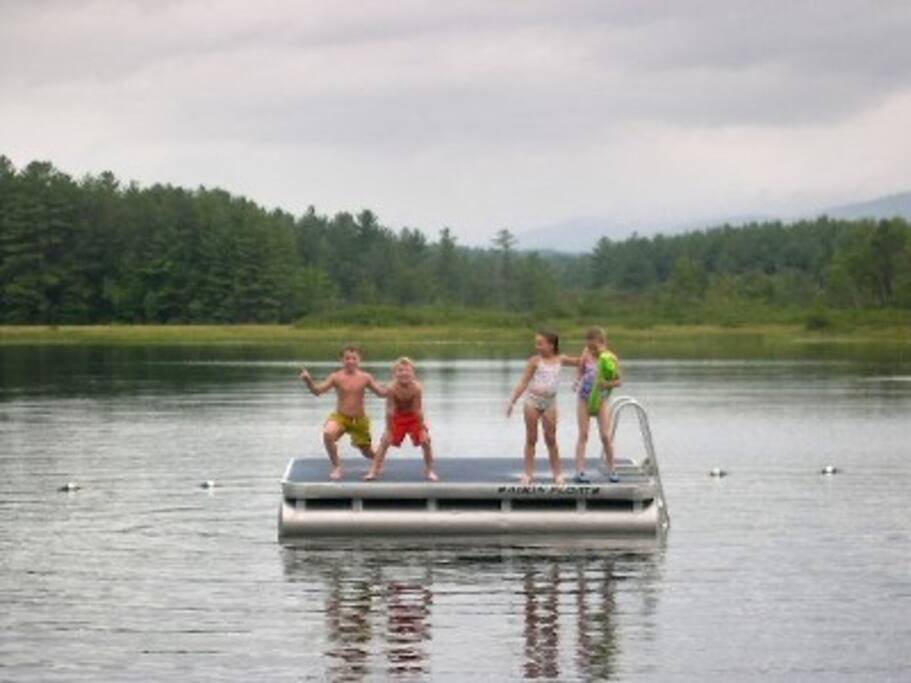 Beautiful lake with swimming area