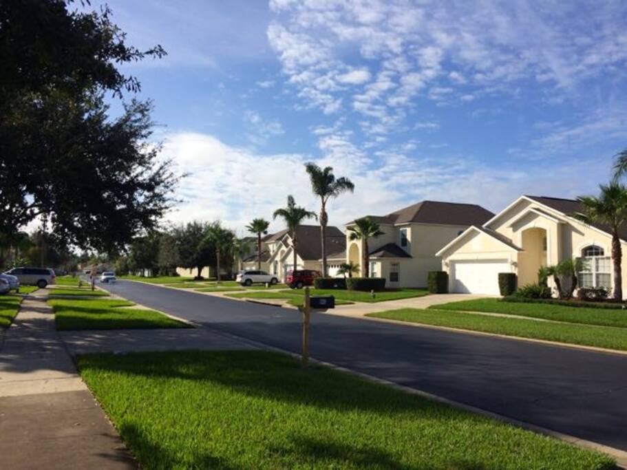 Tranquil man gated community