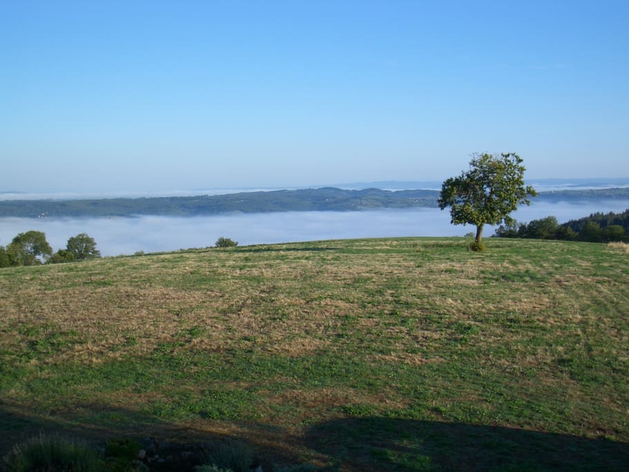 Vue de la chambre bleue