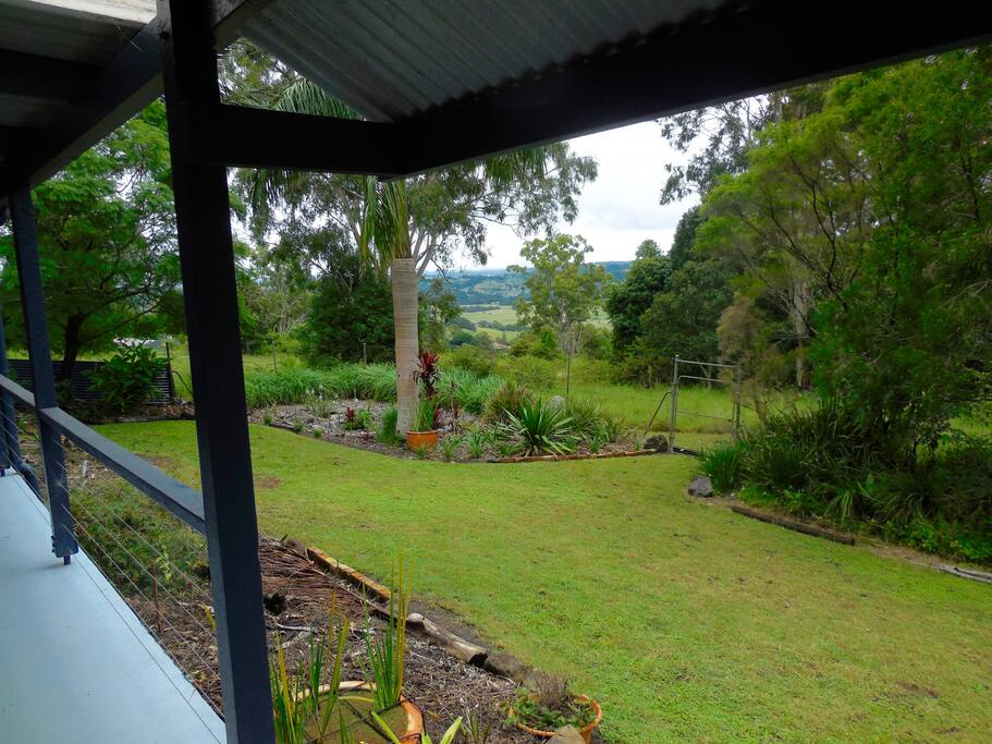 Views of Nightcap N.P. Rural feel from huge back verandah.