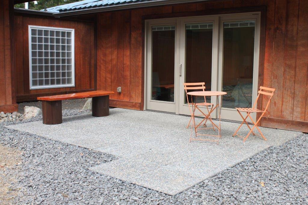 Every bedroom has it's own patio. Access is through the sliding glass door. This is the SW bedroom.