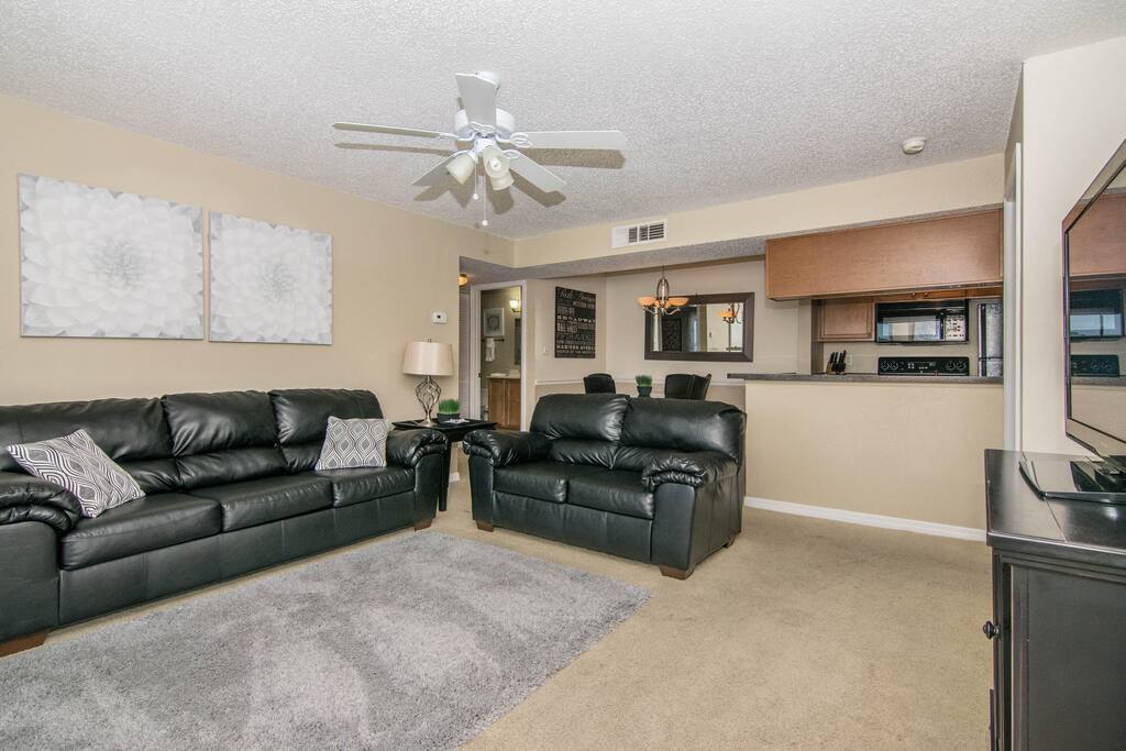 Living Room w/ Flat Screen TV