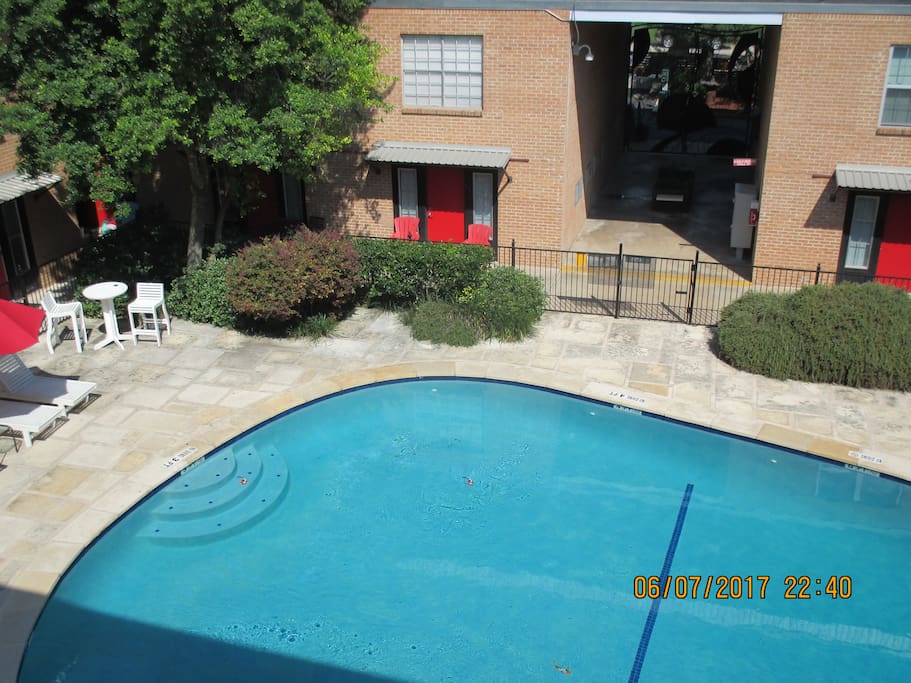 Pool in courtyard