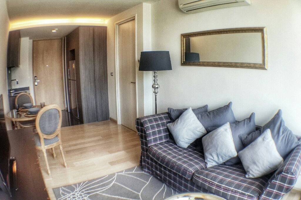 Couch & Kitchen