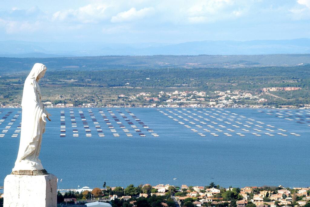 Views Over Oysters Bed of ‘Etang de Thau’