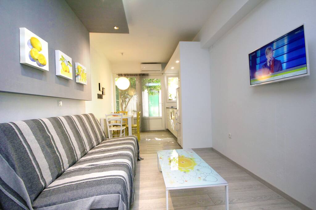 Sofa for relaxing in front of TV