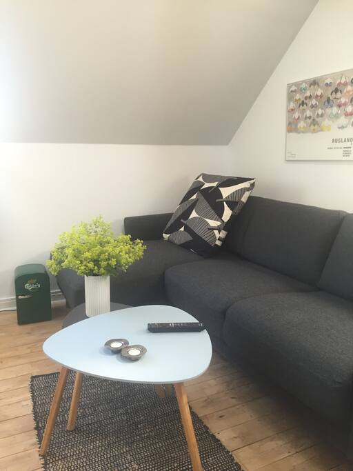Seating area with tv