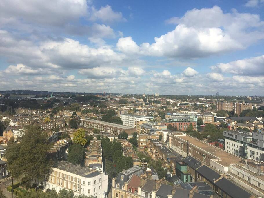 View from the patio next to the flat!
