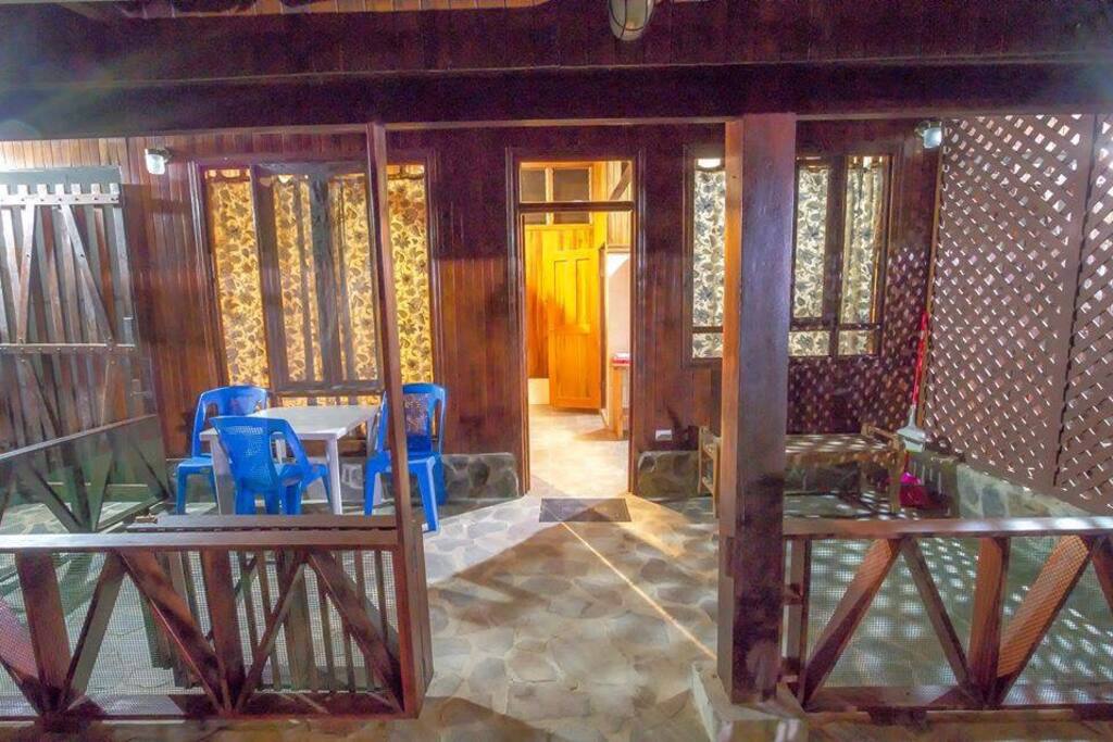 Outside private area