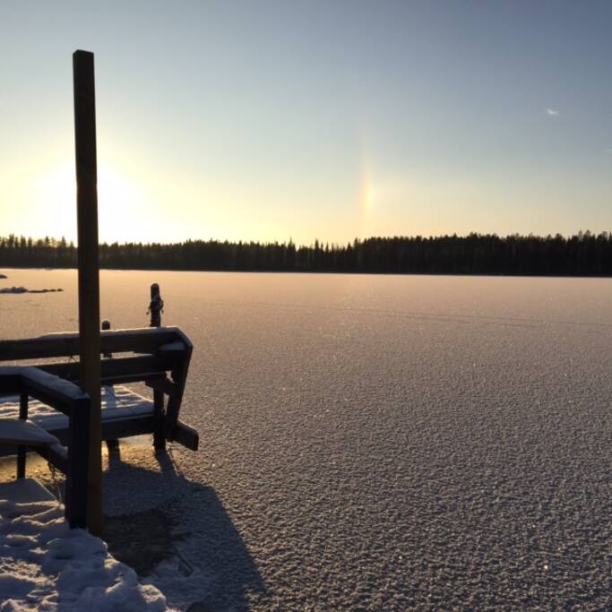 Winter view from the Floataway