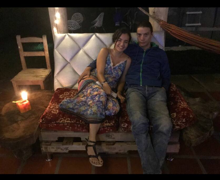 relaxing in the bar. happiness awaits.