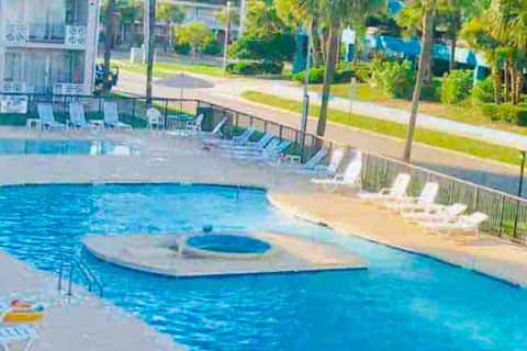 Amazing condo across the street from the beach