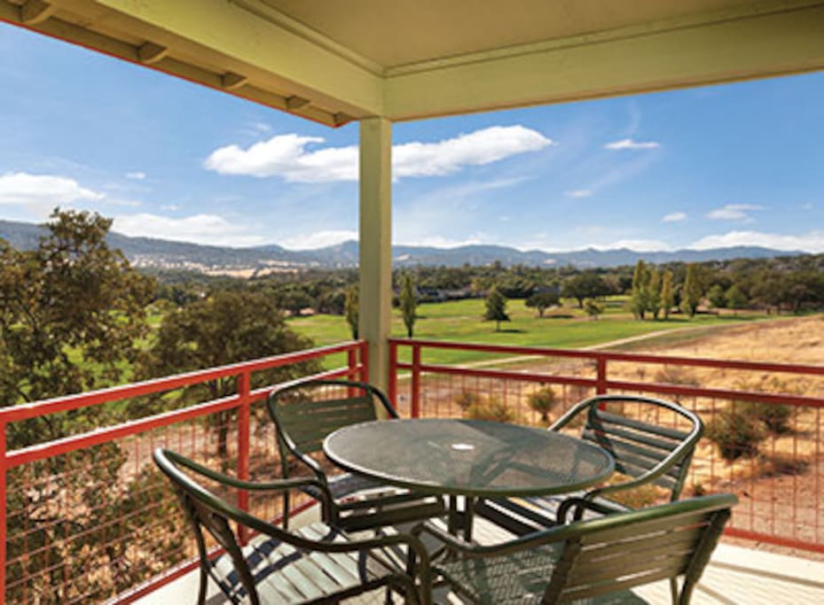 patio and view, gas BBQ on patio also