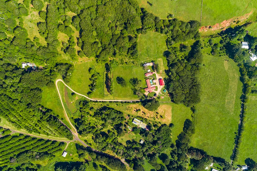 Note the driveway!