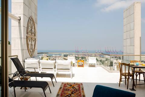 Unique Penthouse overlooking Beirut bay