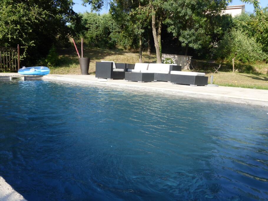 Piscine à l'eau salée
