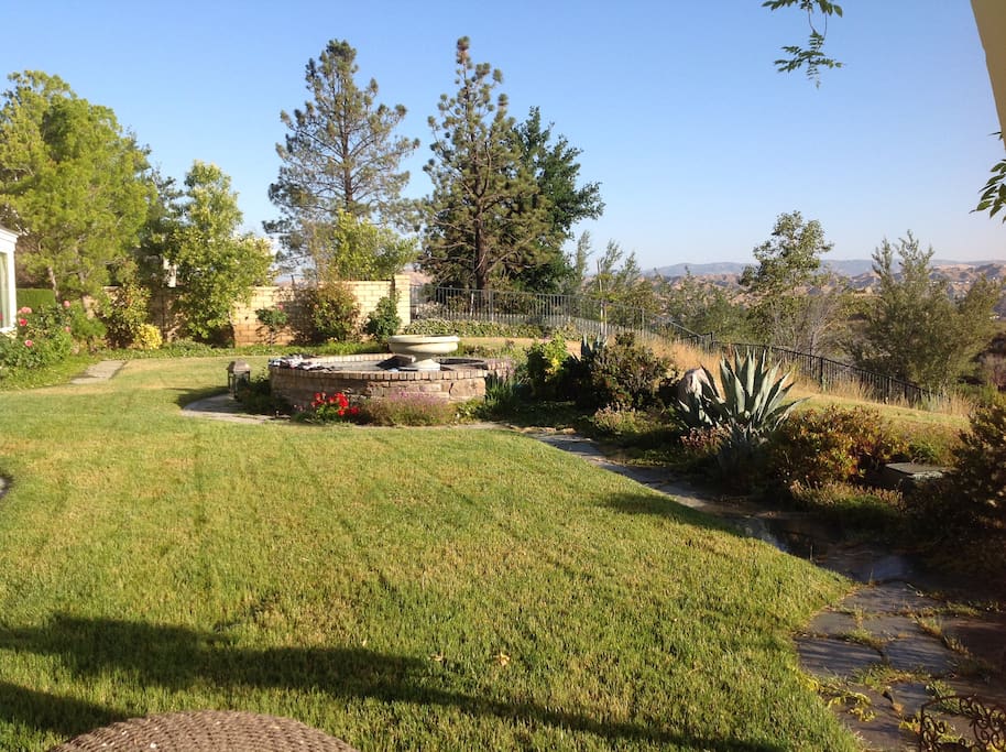 Backyard - guests can access from side gate.
