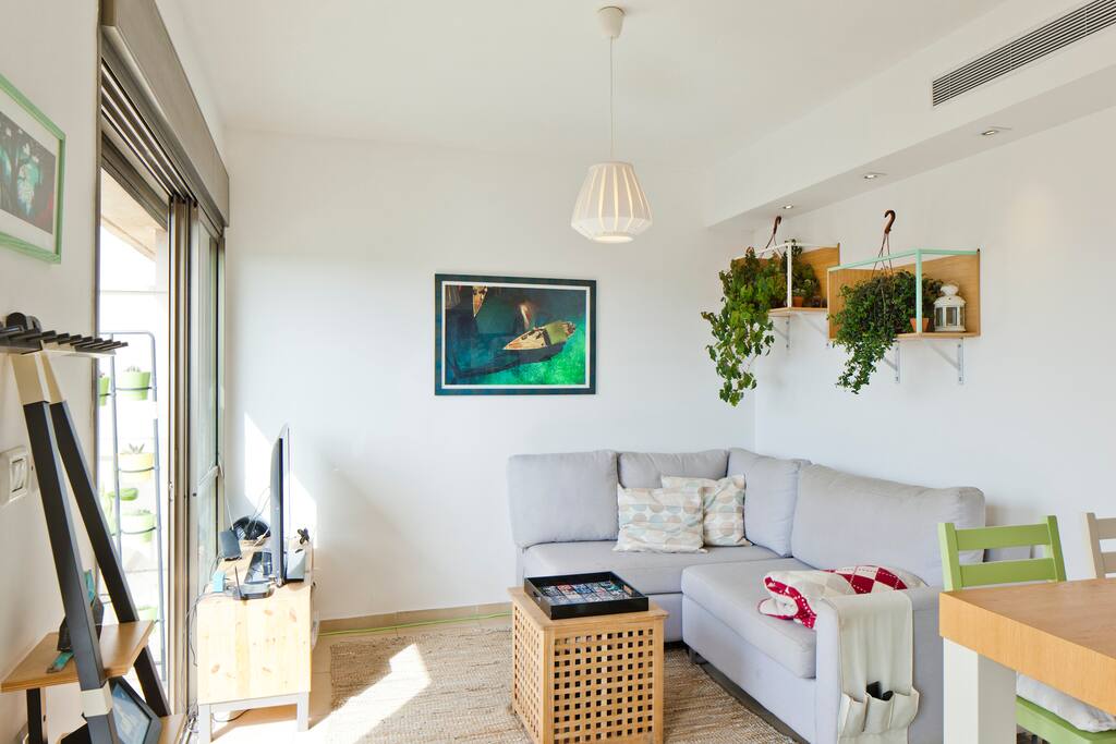 Living Room & Entrance to the Balcony