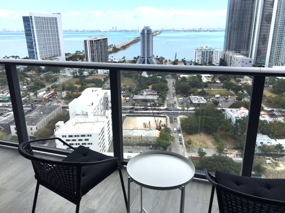 Stunning views of Biscayne Bay and Miami Beach
