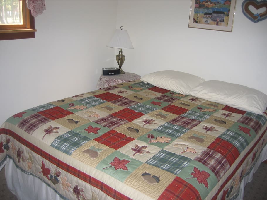 One bedroom with queen size bed.
