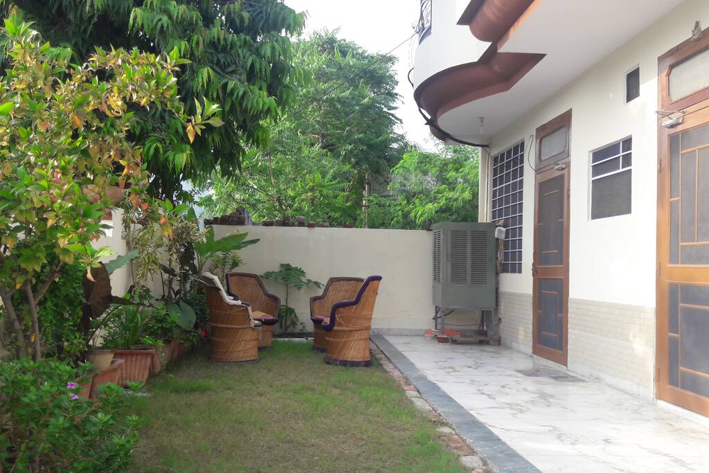 Garden with sitting space