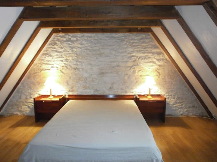 Chambre avec lit double