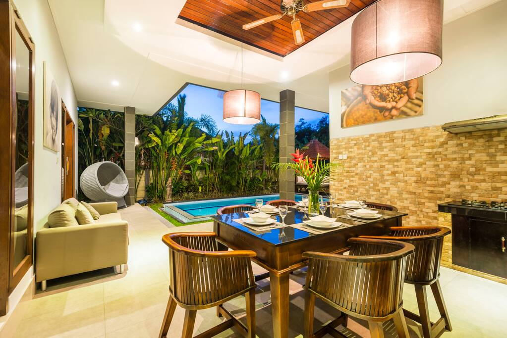 Eating at open space like this is so nice during warm Balinese evenings, come and give it a try.