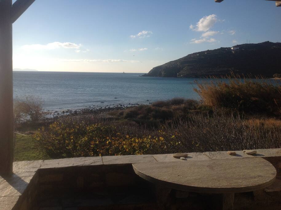 Vue depuis terrasse du haut