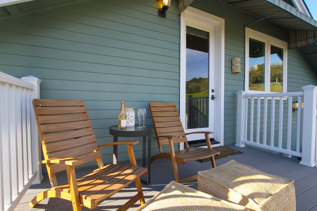 Relax on the deck and enjoy the views... millions of stars at night.
