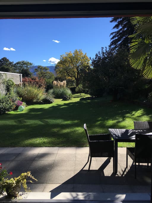 Aussicht in den Garten