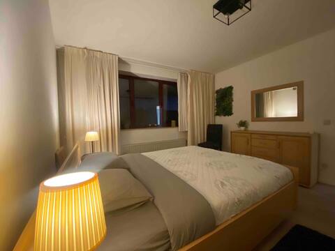 Cozy 2BR apartment with balcony, heart of Lier